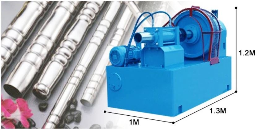 Kích thước máy côn ống tạo hình lan can H50