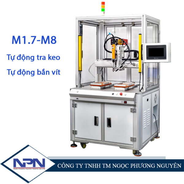 Máy bắn vít kết hợp tra keo tự động CNC TB-PE01