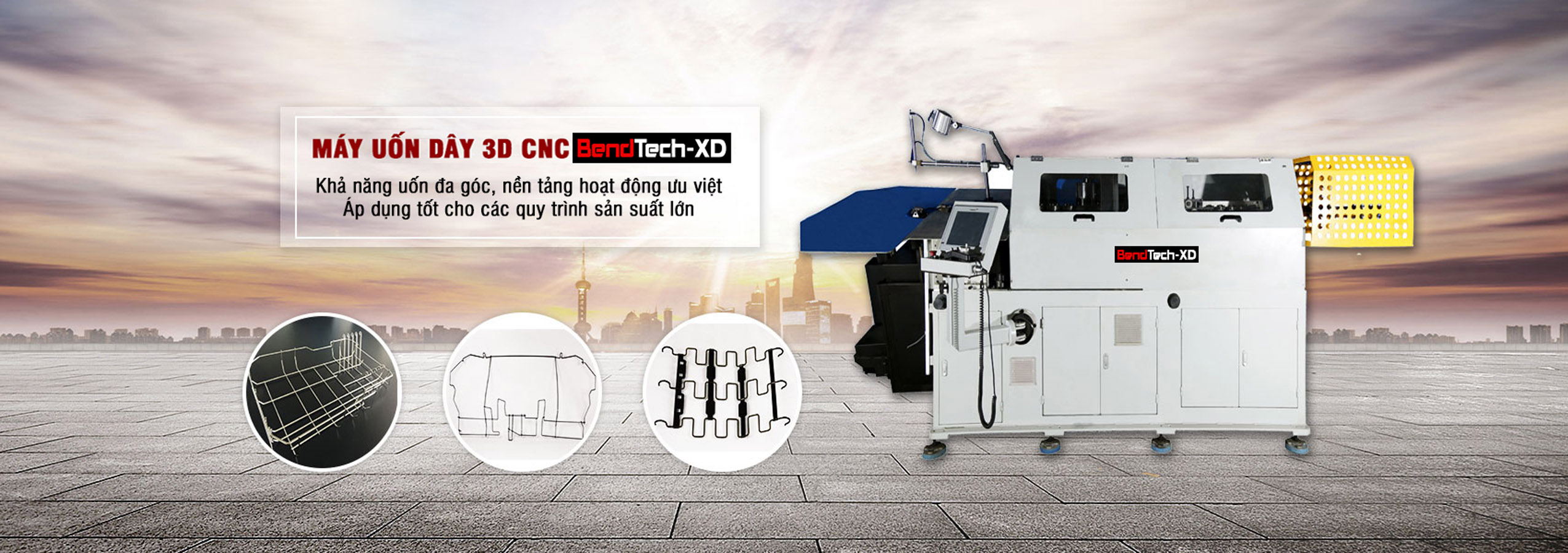 Banner Bendtech XD Máy uốn dây thép 3D CNC