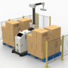 Trạm robot xếp thùng carton tự động lên pallet nhanh chóng và chính xác