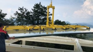 thiết bị nâng hạ kính khổ lớn công trình