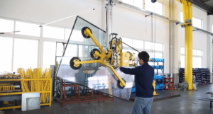 máy hút chân không hít kính công nghiệp