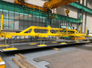 hệ thống nâng hạ tấm thép 20 tấn hút chân không